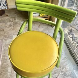 Vintage Green Bar Chair