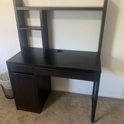 Black IKEA Desk