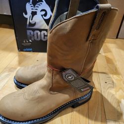 Rocky Men's Original Ride Branson Waterproof Steel Toe Work Boot, Sz 11.5 M