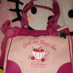 New Juicy Couture Spill The Tea Daydreamer Bag Pink  UFT / UFS