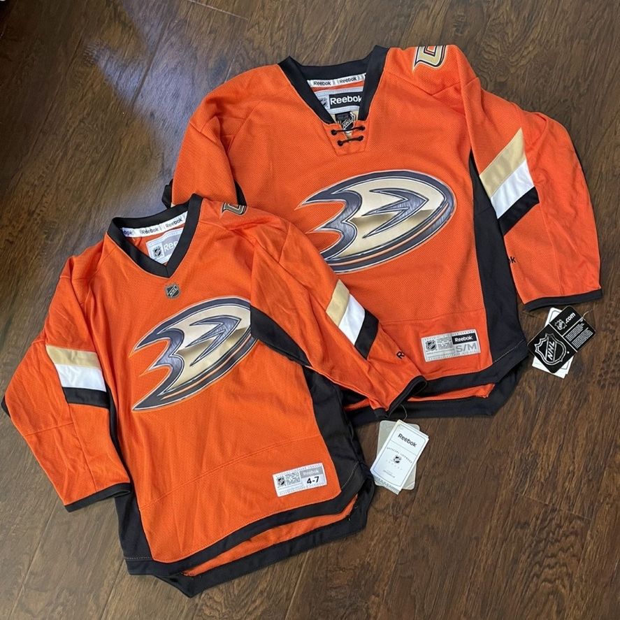 RYAN GETZLAF ANAHEIM DUCKS ORANGE THIRD REEBOK PREMIER HOCKEY JERSEY