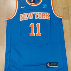 Jalen Brunson New York Knicks Blue Jersey.