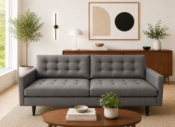 *Free Delivery!* Gorgeous Crate & Barrel Petrie MCM Sofa