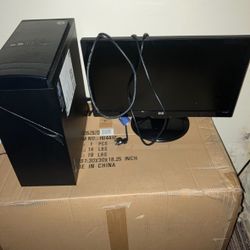 Gaming Pc And Monitor 