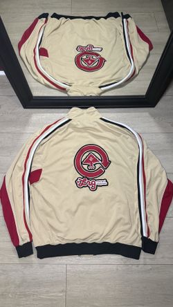 Y2K 2000s LRG Patched Striped Zip Up Track Jacket