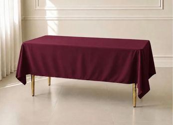 9- Tablecloth polyester Burgundy