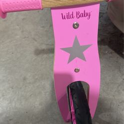 Bike Moto Wooden 12 Push Girls Pink