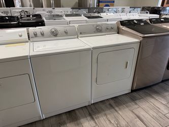 Maytag centennial washer and dryer set electric with warranty