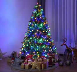 6 ft. Pre-Lit Artificial Christmas Tree with 350 LED Lights