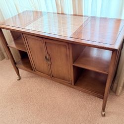 Vintage MCM Drexel Meridian Bar / Buffet Cart