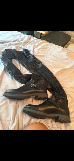 low price moving- $4400 retail rare fen di over the knee leather boots