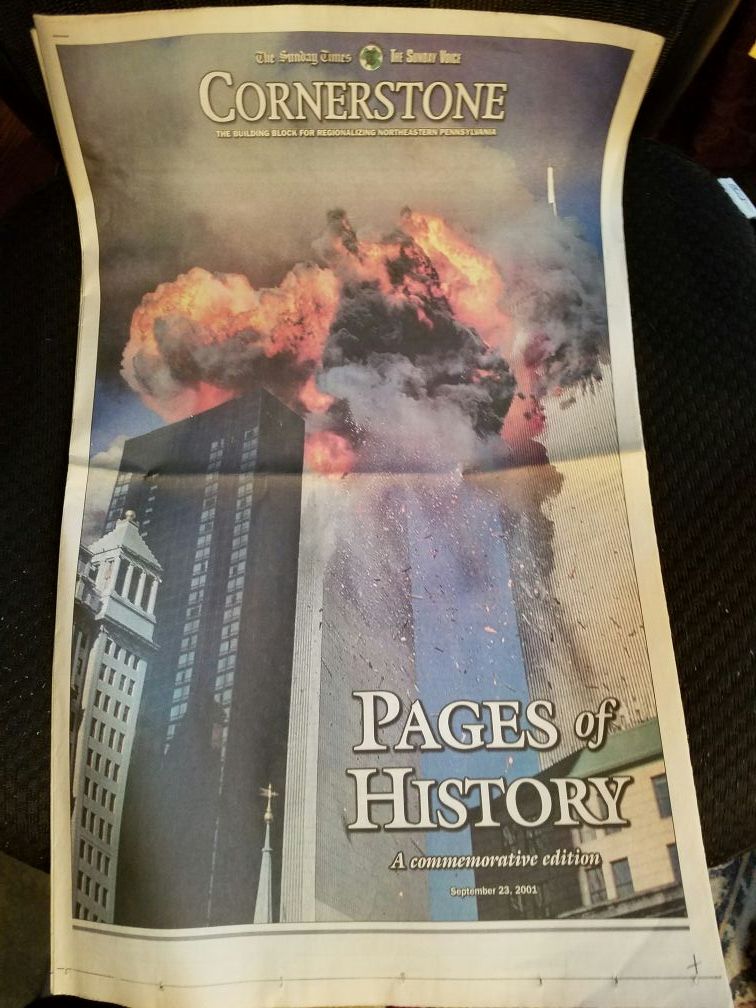 9 11 2001 NY twin towers paper