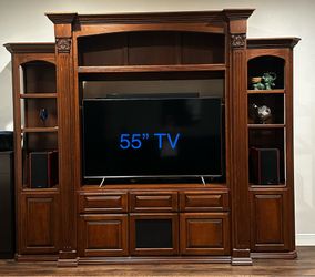 Antique Vintage Entertainment Wall unit