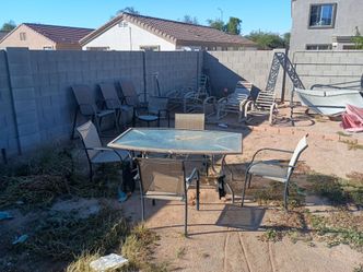 Outdoor Patio Table with Chairs