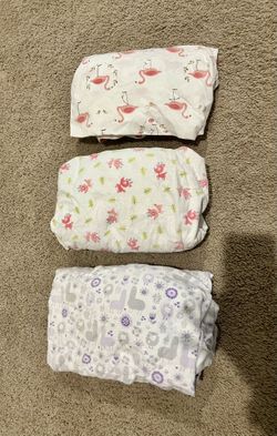 3 Fitted Crib Sheets - $15