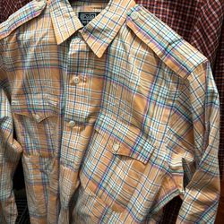 Ralph Lauren Polo Military Dress Shirt ( One Of A Kind ) Size Medium Long Sleeve Shirt 