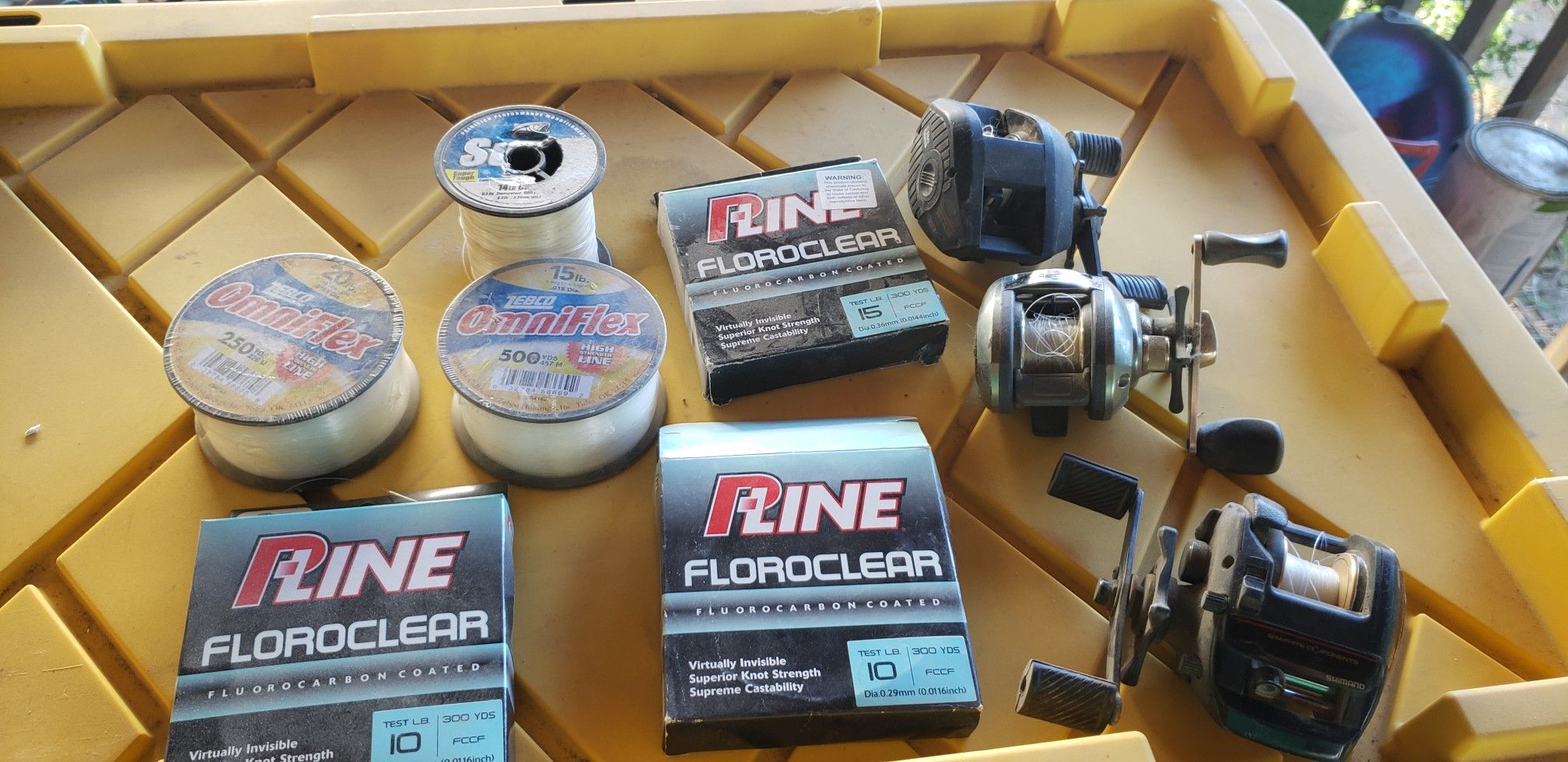 Fishing stuff,reels,line