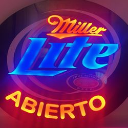 Miller Lite Beer Neon Sign Beer Bar Restaurant Pub Man Cave Wall Decor 16x13