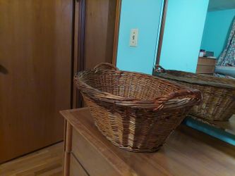 Wicker Basket--Vintage, But Never Used. 24" X 18" X 12"