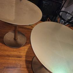 Gold metal tables