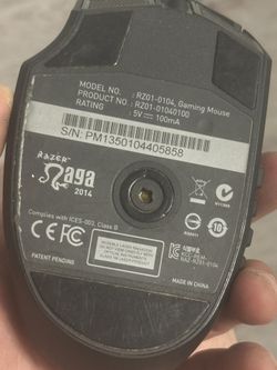 Razer Naga 2014 MMO Gaming Mouse 12 Button Tested Working Clean