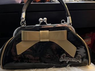 Sourpuss Purse Black & Gold