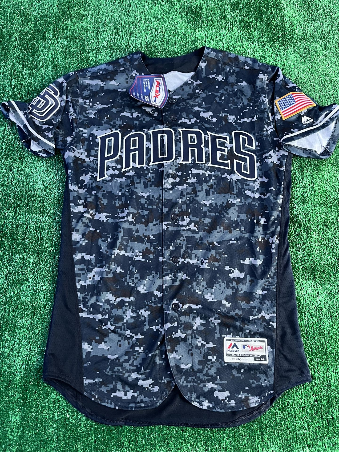 Majestic San Diego Padres Navy Camo Authentic 44 Jersey