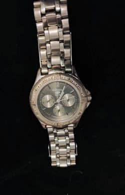 Men's FOSSIL BLUE STAINLESS STEEL WATCH IN GOOD CONDITION 