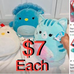 $7 Each Large Squishmallows with tags 20” and 16” mint condition