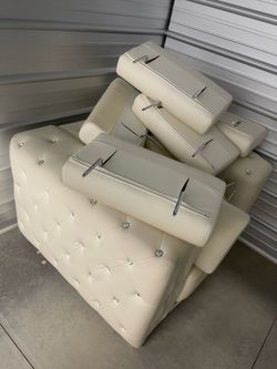 3 pieces Cream  Chair Cushion Set