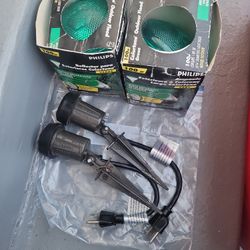 Pair of Green Flood Lights