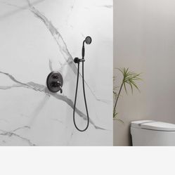 Shower Head Faucet Set,Oil Rubbed Bronze Vintage Wall Mount Shower Faucets Combo With Handheld Spray,Bathroom Rainfall YLF-3H $80