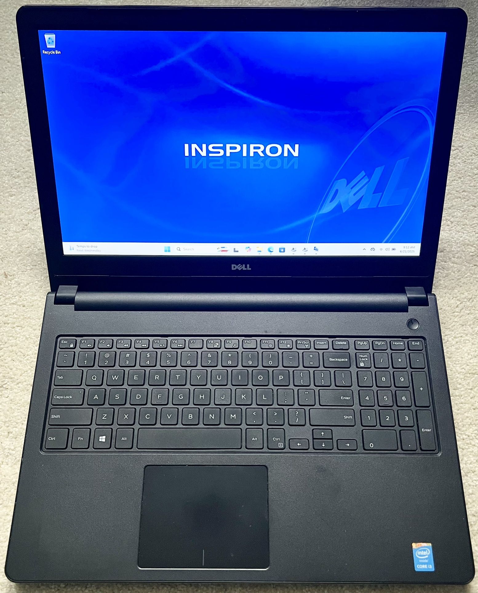 15” Dell Inspiron 5558 Touchscreen i3-5005U 2.0GHz 8GB 1TB HDD HDMI DVDRW Win11Pro Office21