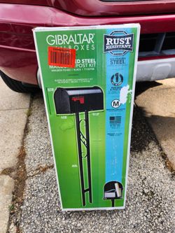 Gibraltar Mailbox and Post Kit Black New in Box