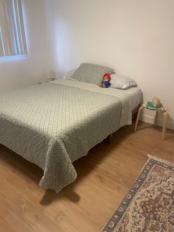 Queen bed and mattress