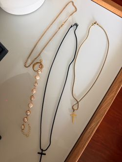 Mixed Jewelry Lot Necklaces Bracelet and Ring