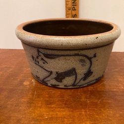 Rowe Salt Pottery Pig Crock 