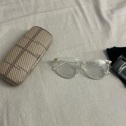 FASHION CLEAR & GOLD GLASSES