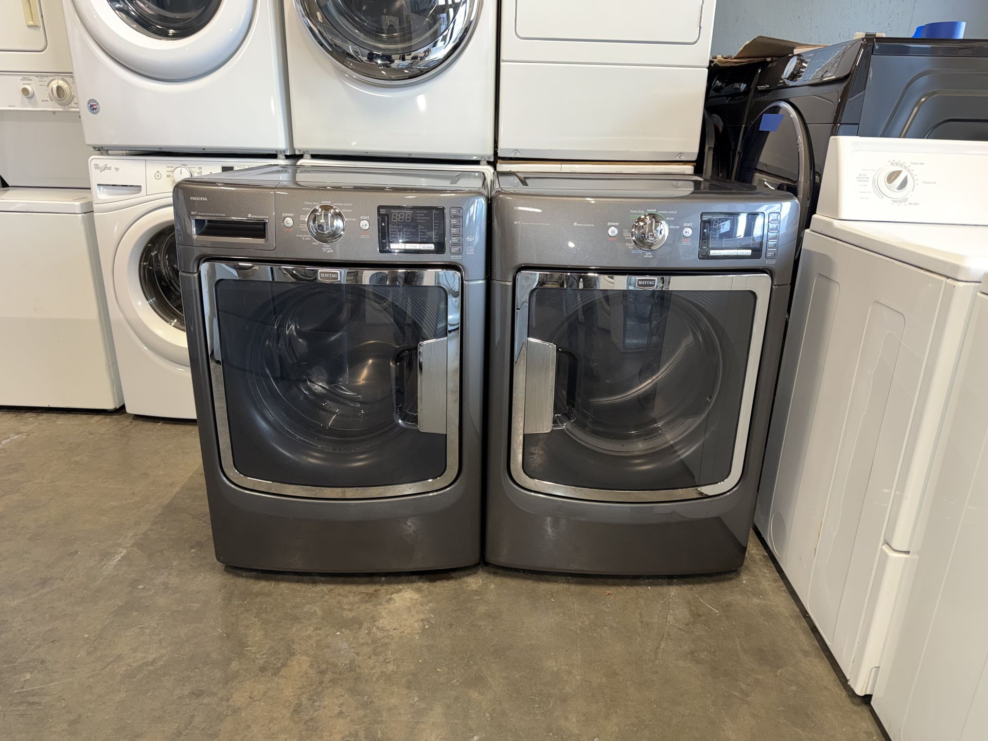 MAYTAG XL CAPACITY WASHER DRYER ELECTRIC SET FREE DELIVERY INSTALLATION