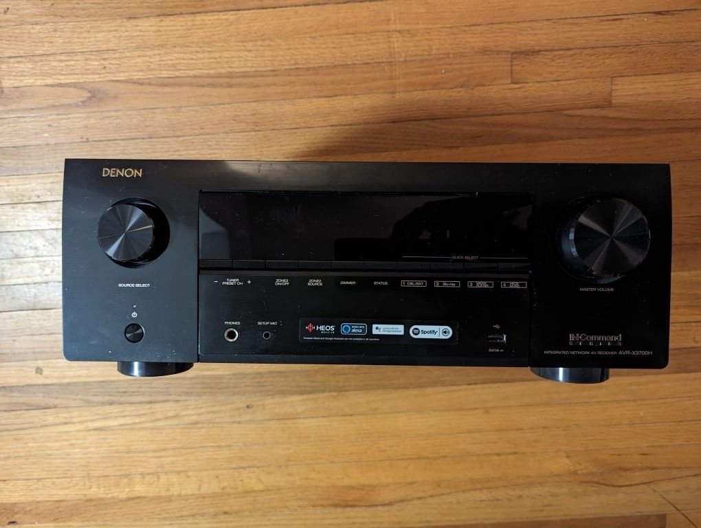 Denon AVR-X3700 9.2 Channel 8K Dolby Atmos Receiver 