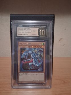 CGC 10 Pristine Blue-Eyes White Dragon Secret Rare Alternate Art