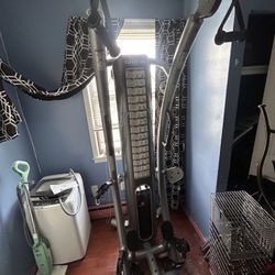 Tuff stuff six pak functional trainer/ pullup bar/dipstation and bench machine