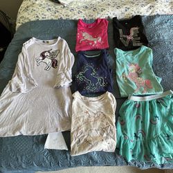 Unicorn theme girls clothes