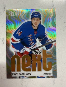 2025-26 UD Allure Hockey Gabe Perreault RC Hues Next Orange #HN-6