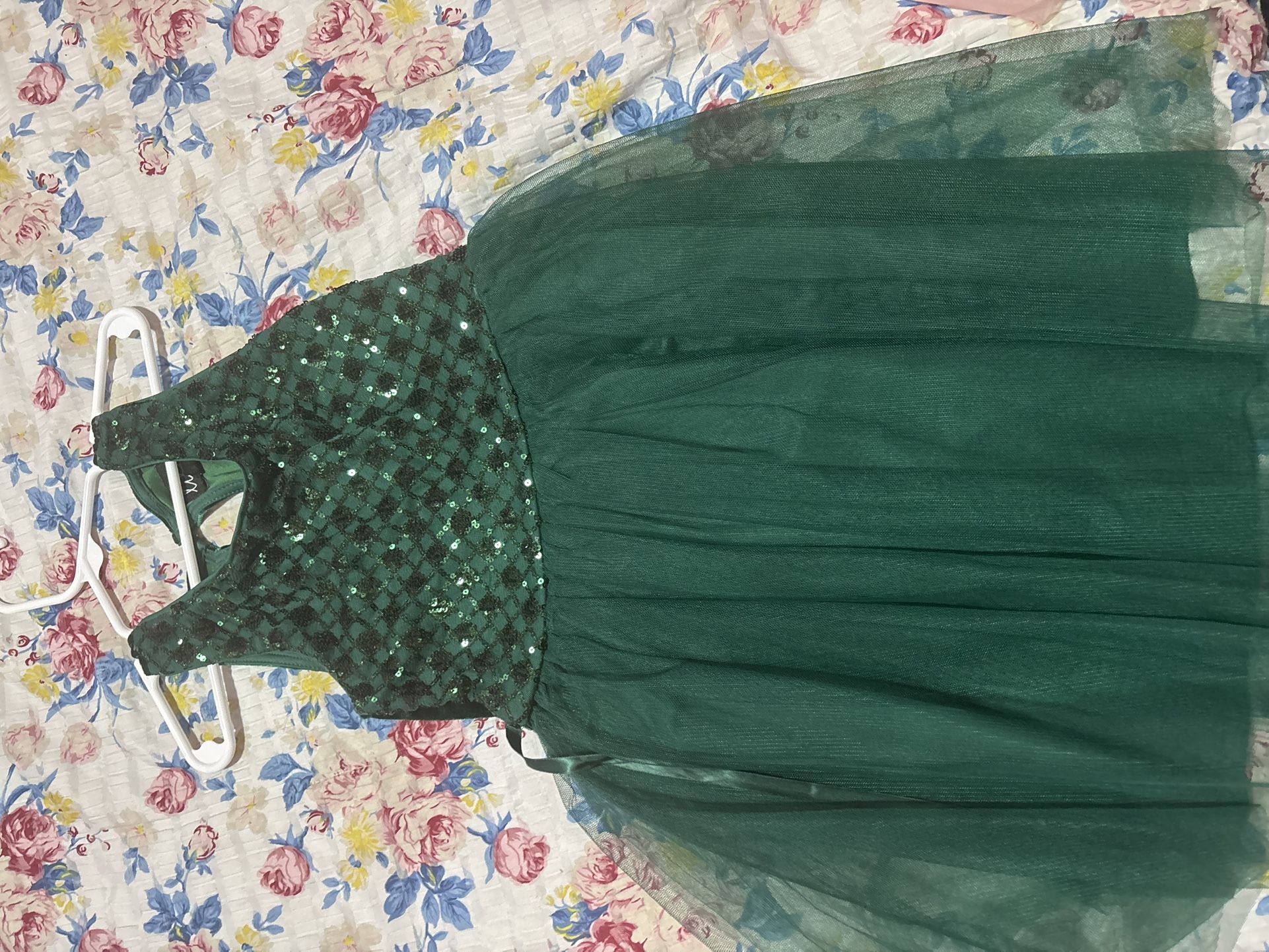 Emerald Dress Girl