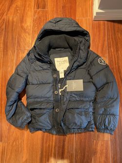 men Jacket hoodie bomber fur wool coat hollister abercrombie AF authenticbrand new with tags