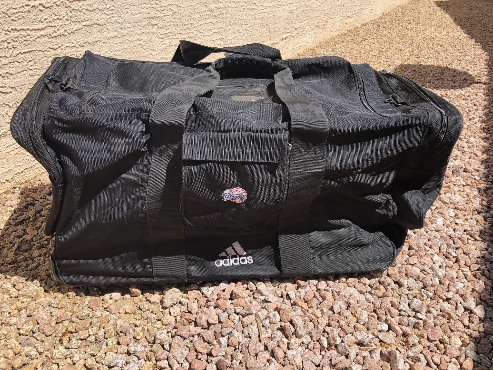 Basketball. Los Angeles Clippers. LA Clippers. Lakers. High School Basketball. NBA. Team Travel. Travel. Suitcase. Wheeled Duffle Bag. Duffel Bag