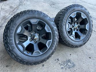 20 Inch Black Wheels And Tires For Chevy, Gmc, Escalade And Ram