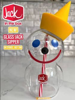 Jack in the box glass cup