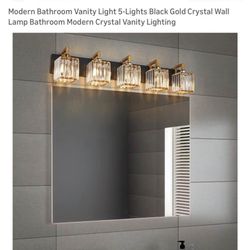 Modern Bathroom Vanity  5-light 